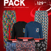 Súper Pack Marvel: 1 Pijama + 3 Bóxers