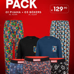 Súper Pack Marvel: 1 Pijama + 3 Bóxers